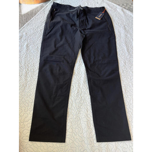 Roark Men's Black Layover 2.0 Pants with Drawstring Waist Size 38 #610 - Picture 4 of 12
